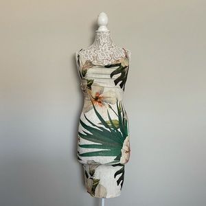 Fitted Tropical Print Dress | Small | Mahina